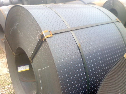 600mm-1500mm हॉट रोल्ड चेकर शीट धातु का तार JIS SS400